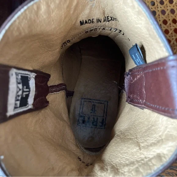 Women’s Brown Frye Billie Western Ankle Boots - Picture 14 of 14